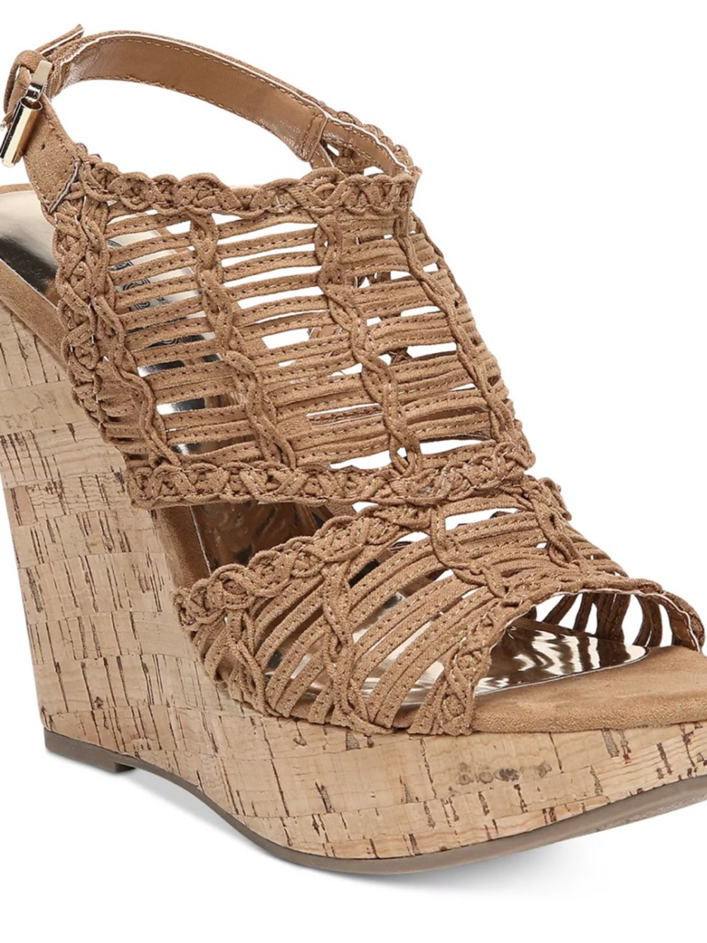 TAN BELLINI WEDGE SANDAL (size 10) - Picture 3 of 5